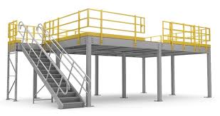 Mezzanine for a warehouse